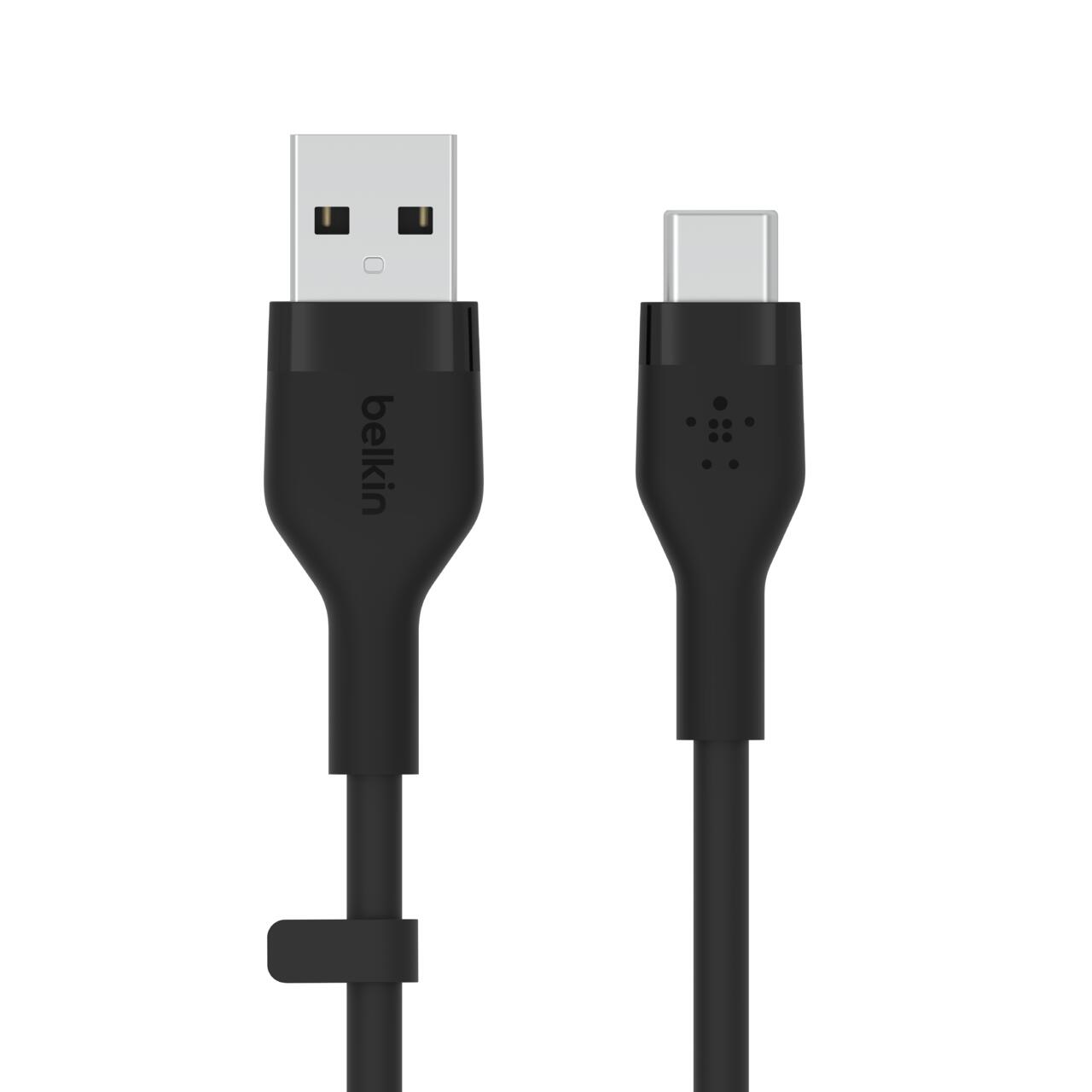 Belkin BoostCharge Flex USB-A auf USB-C Kabel (2m, Schwarz) Belkin BoostCharge Flex USB-A auf USB-C Kabel (2m, Schwarz)